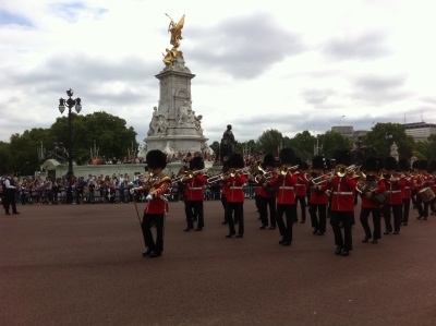 La banda al cambio della guardia a Buckingham Palace