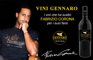 Fabrizio Corona testimonial per i Vini Gennaro