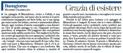 “Grazia di esistere”