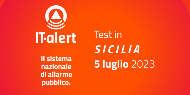 Test di IT-alert, a mezzogiorno un messaggio sui telefonini di Sicilia