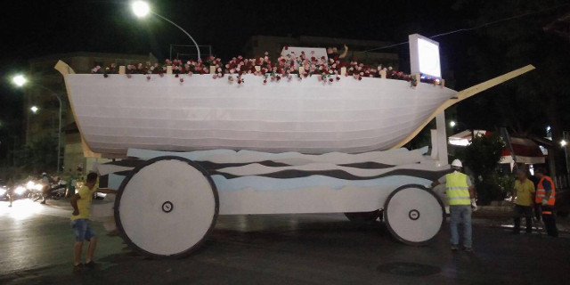 Il carro del 393esimo "Festino" di Santa Rosalia