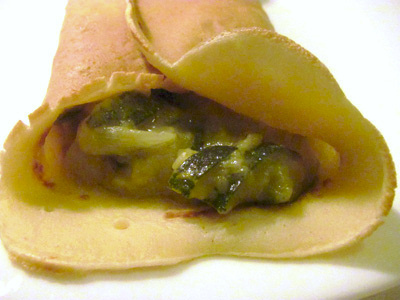 Chiaracucina: crêpes con crema di zucchine e formaggio