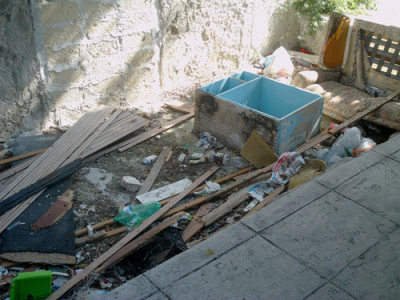 Discarica in via Castellana