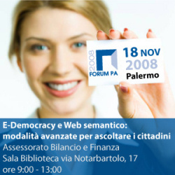 “e-Democracy e Web semantico: modalità avanzate per ascoltare i cittadini”