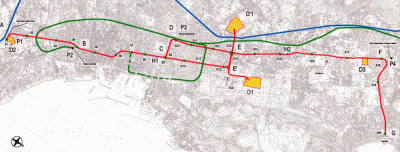 Schema della metropolitana di Palermo