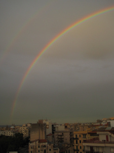 Mega arcobaleno a Palermo