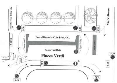 Modificata la viabilità nella zona di piazza Verdi