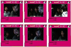 Screenshot della webcam di Radio Time durante la trasmissione celebrativa del secondo compleanno di Rosalio