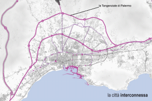 Tracciato di massima della tangenziale Sud di Palermo