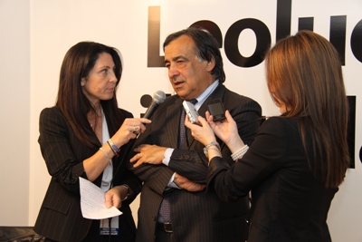 Leoluca Orlando intervistato al comitato