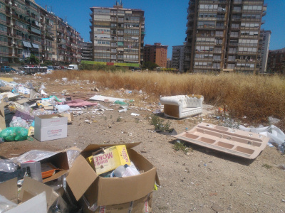 A Villagrazia terreno preda dei rifiuti: “Rap e istituzioni intervengano”