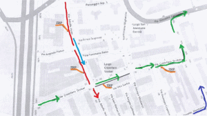 Cambia ancora la viabilità nella zona di via Da Vinci per i lavori del tram
